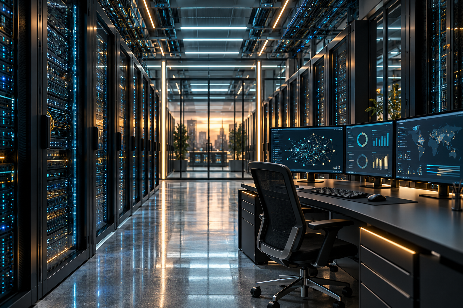 Data center e governança de dados — imagem conceitual